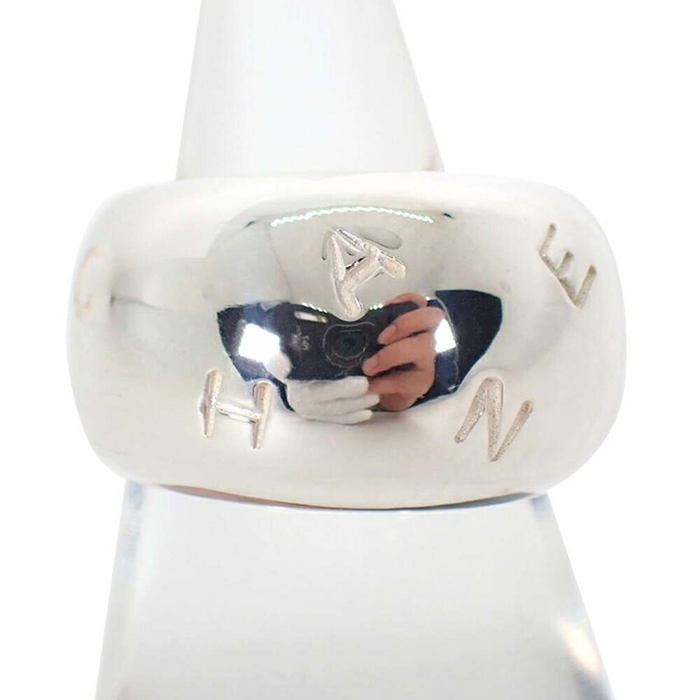 Chanel Band Ring Sterling Silver #327629C79B